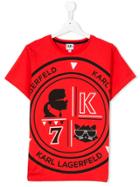 Karl Lagerfeld Kids Karl Print T-shirt - Red