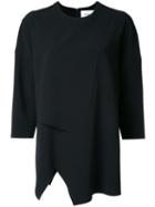 Enföld Folds Blouse, Women's, Size: 38, Black, Polyester/polyurethane