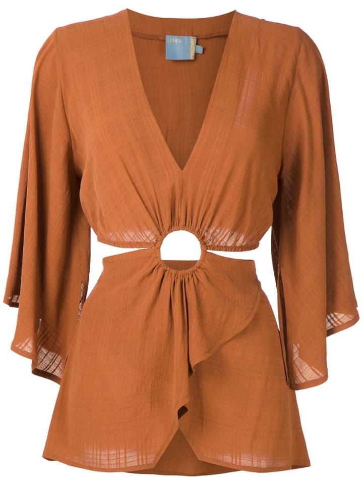 Cruise Milos Silk Blouse - Orange