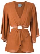 Cruise Milos Silk Blouse - Orange