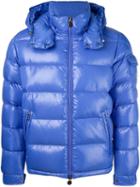 Moncler 'maya' Padded Jacket, Men's, Size: 3, Blue, Feather Down/polyamide