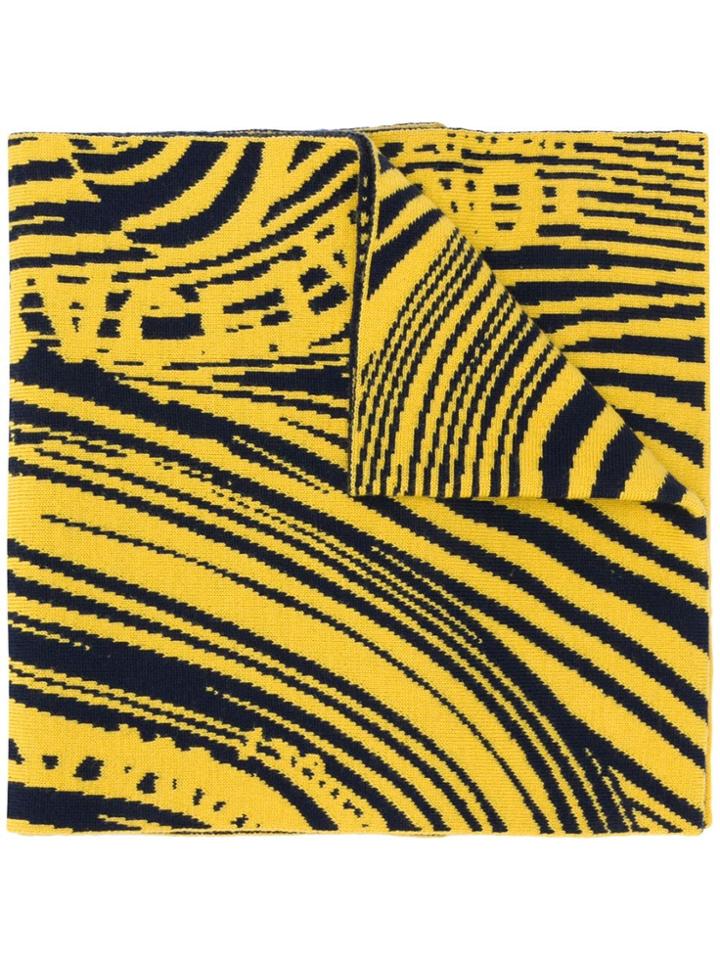 Rokh Swirl Patterned Scarf - Yellow