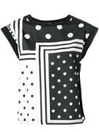 Liu Jo Polka Dot Print Blouse - Black