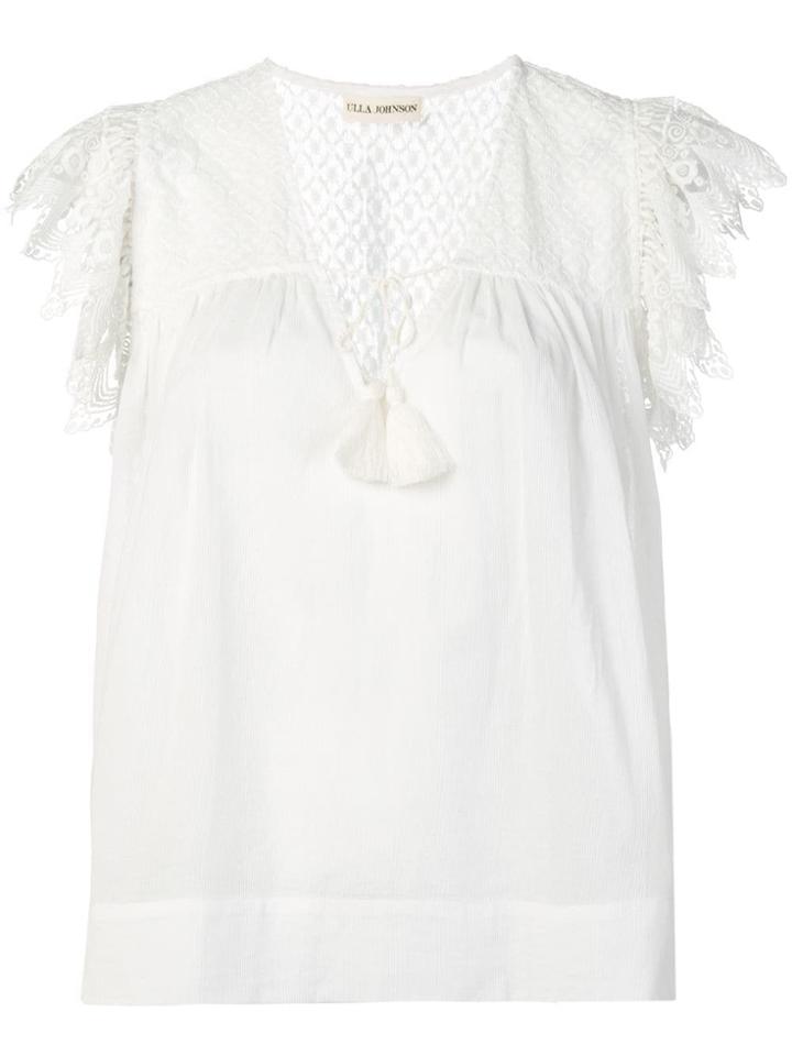 Ulla Johnson Tassel-detail Blouse - White