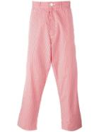 Comme Des Garçons Vintage Gingham Check Trousers - Red