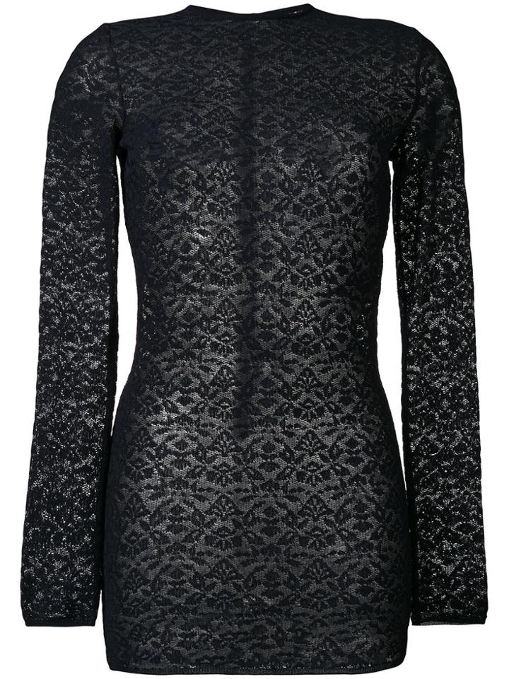 Stella Mccartney Lace Crew Neck Jumper - Blue