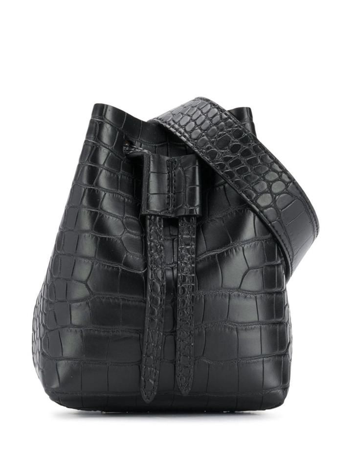 Nanushka Mini Minee Bucket Bag - Black