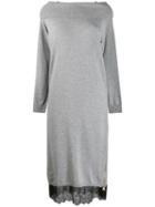 Twin-set Layer Jumper Dress - Grey