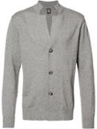 Eleventy V-neck Buttoned Cardigan, Men's, Size: Large, Brown, Cotton