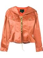 Jean Paul Gaultier Vintage Corset Style Jacket, Women's, Size: 46, Pink/purple