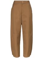 Markoo High-rise Balloon-leg Trousers - Brown