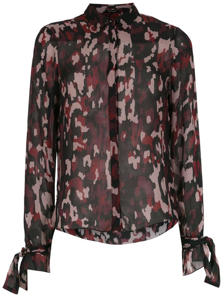 Tufi Duek Printed Silk Shirt - Black