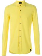 Drumohr Jersey Shirt, Men's, Size: Large, Yellow/orange, Cotton