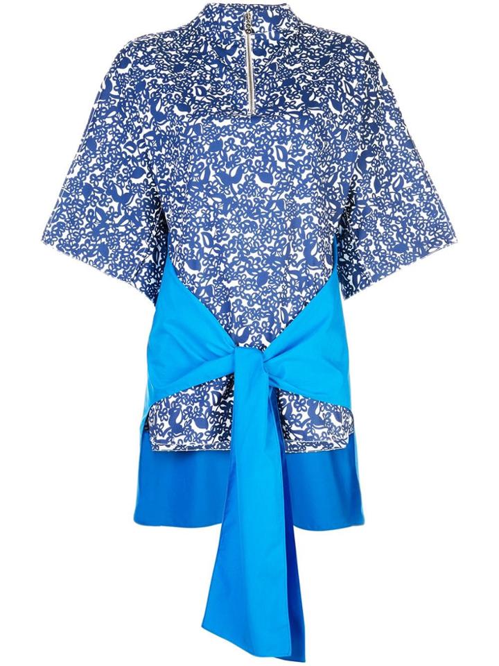 Marni Knot Detail Blouse - Blue