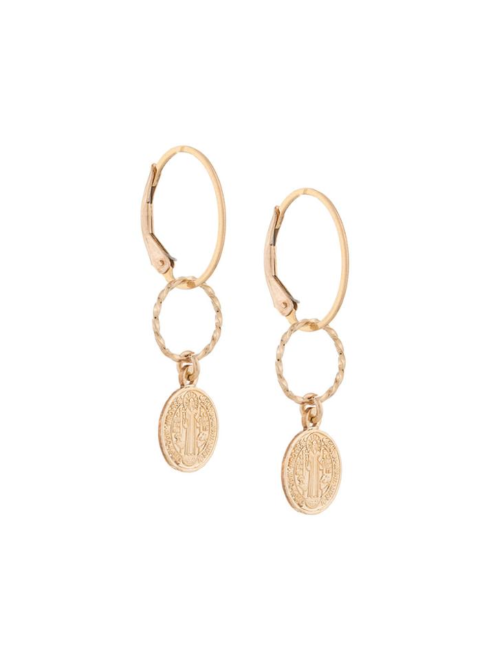 Petite Grand Byzantine Earrings - Metallic