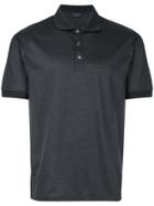 Alexander Mcqueen Skull Insert Polo Shirt - Grey