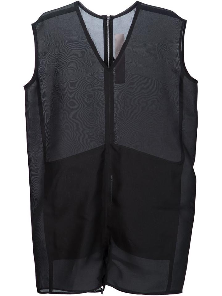 Rick Owens Tuta Bodybag Playsuit, Women's, Size: 42, Black, Silk