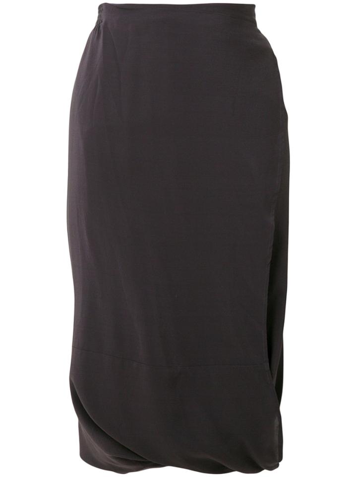Humanoid Gathered Midi Skirt - Grey
