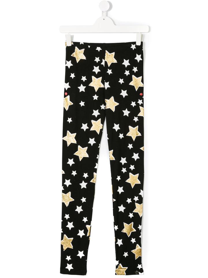 So Twee By Miss Grant Teen Glitter Star Leggings - Black
