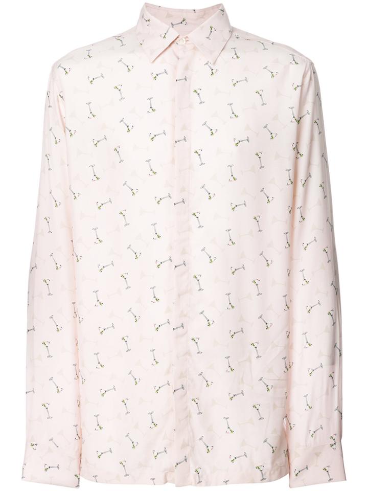 Fendi Micro Printed Shirt - Pink & Purple