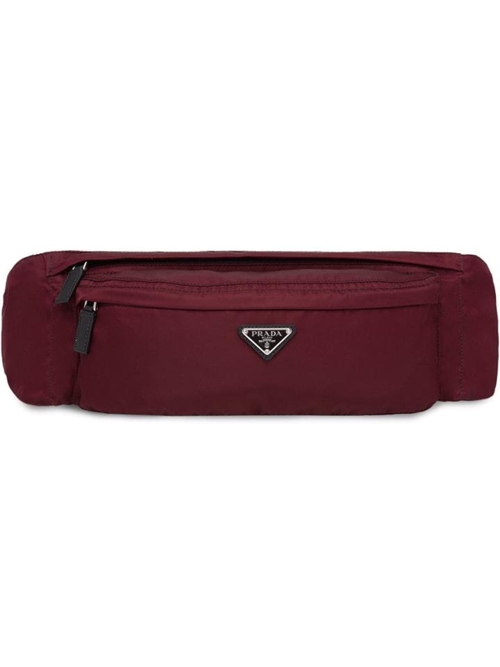 Prada Twill Belt Bag - Red