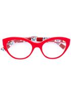 Dolce & Gabbana Eyewear Mambo Print Glasses - Red