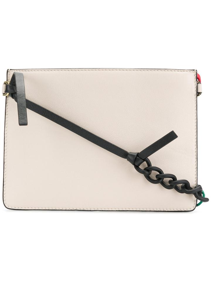 Ports 1961 Multicoloured Tie Strap Shoulder Bag - Nude & Neutrals