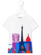 Junior Gaultier Eiffel Tower Print T-shirt, Toddler Girl's, Size: 24 Mth, White