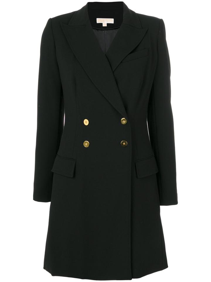 Michael Michael Kors Double Breasted Coat - Black