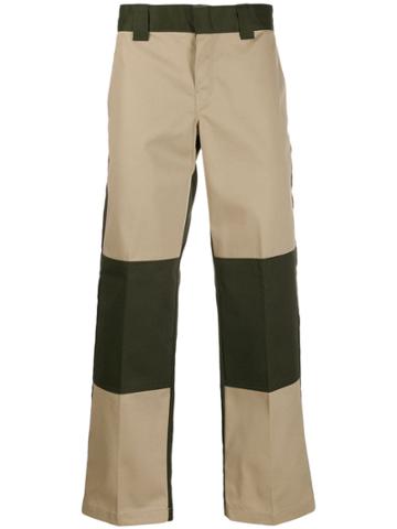 Dickies Construct Straight-leg Panelled Trousers - Green