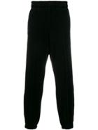 Laneus Stripe Trim Sweatpants - Black