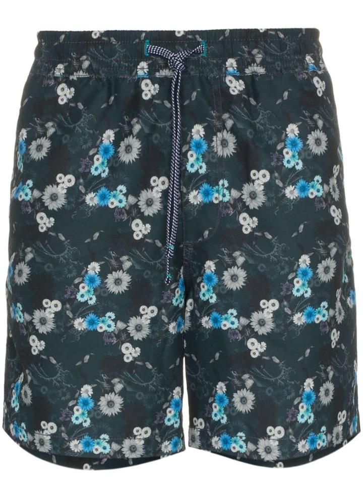 Riz Mini Wave Flower Night Swim Shorts - Grey