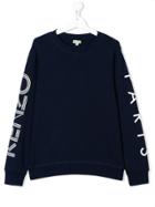 Kenzo Kids Logo Sleeve Sweatshirt - Blue