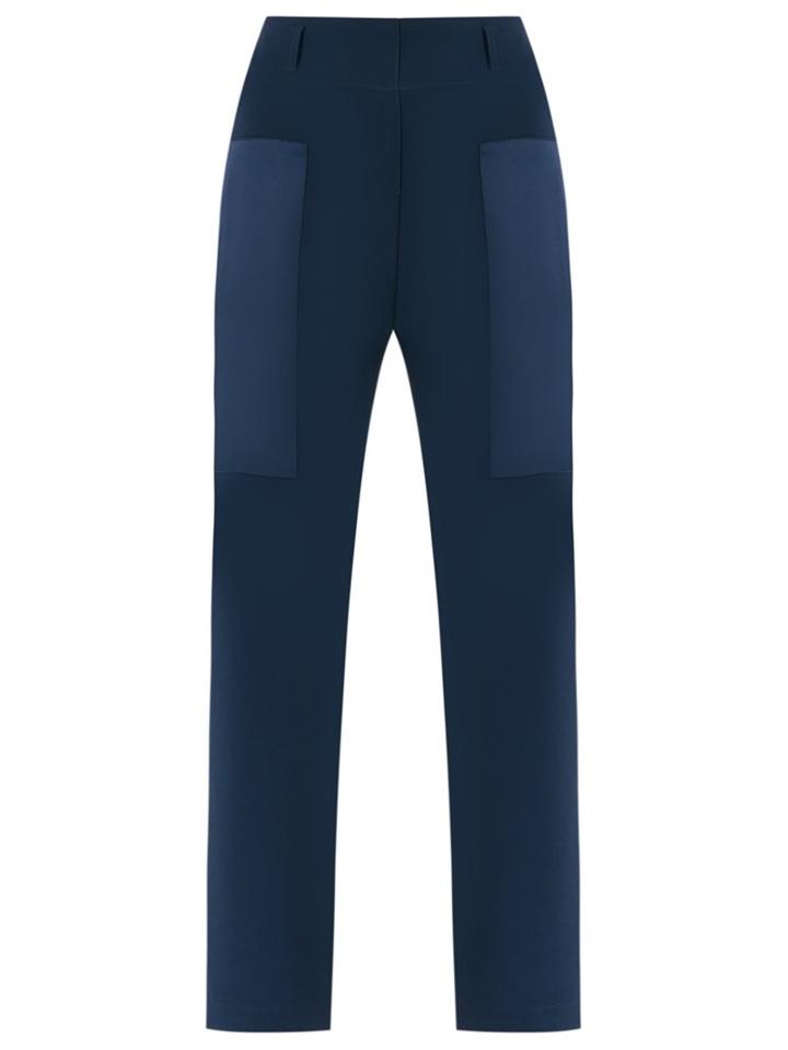Gloria Coelho Slim Fit Trousers, Women's, Size: 44, Blue, Polyester/acetate