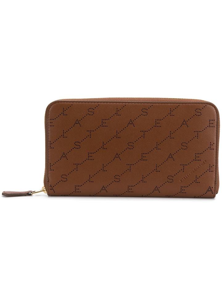Stella Mccartney Monogram Continental Wallet - Brown