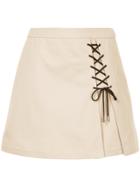 Guild Prime Lace-up Mini Skirt - Brown