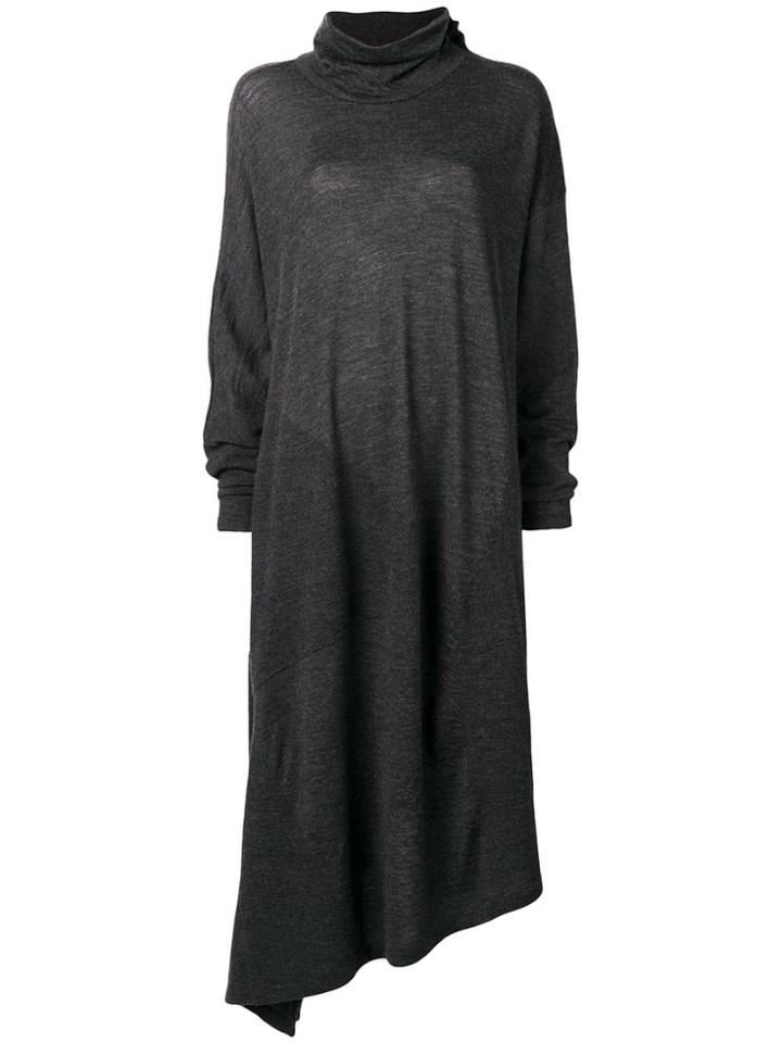 Yohji Yamamoto Long Turtle Neck Dress - Grey