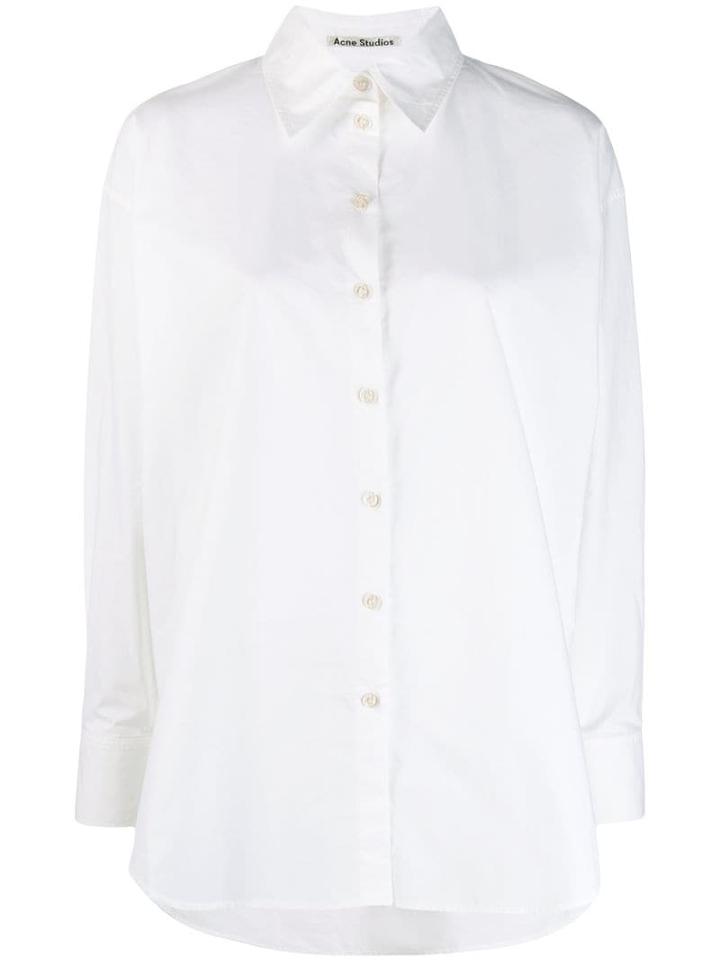 Acne Studios Menswear Inspired Oversized Shirt - White