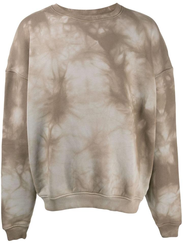 Represent Tie Dye Effect Sweater - Neutrals