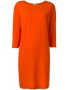 Missoni Three-quarters Sleeve Shift Dress, Women's, Size: 40, Yellow/orange, Acetate/silk