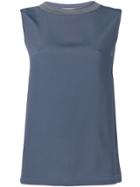 Fabiana Filippi Crinkled Crepe Top - Grey