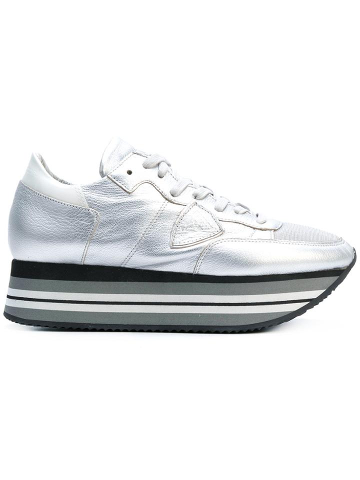 Philippe Model Eiffel Sneakers - Metallic