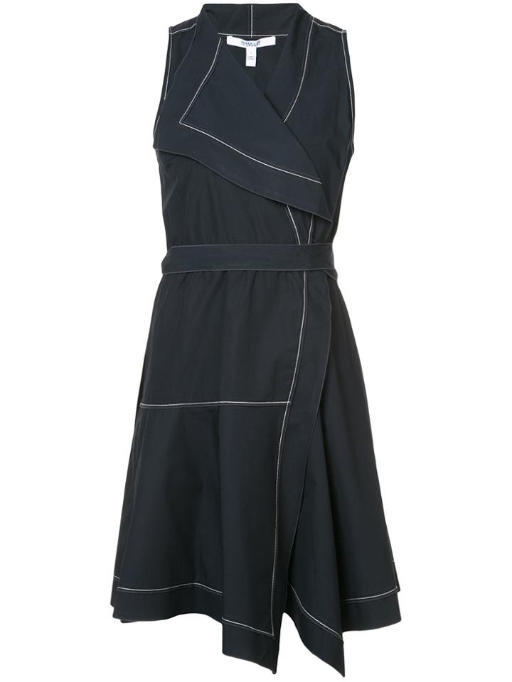 Derek Lam 10 Crosby Sleeveless Wrap Dress - Blue