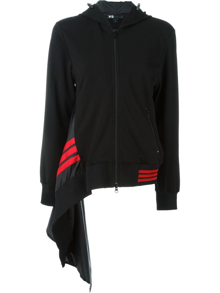 Y-3 Striped Asymmetric Jacket