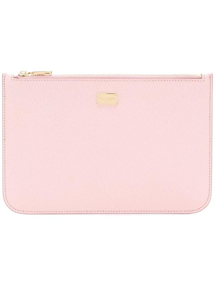 Dolce & Gabbana Logo Plaque Purse - Pink