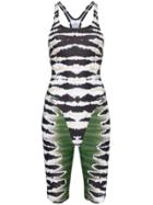 House Of Holland X Speedo Tie-dye Wetsuit - Black And Green Multi