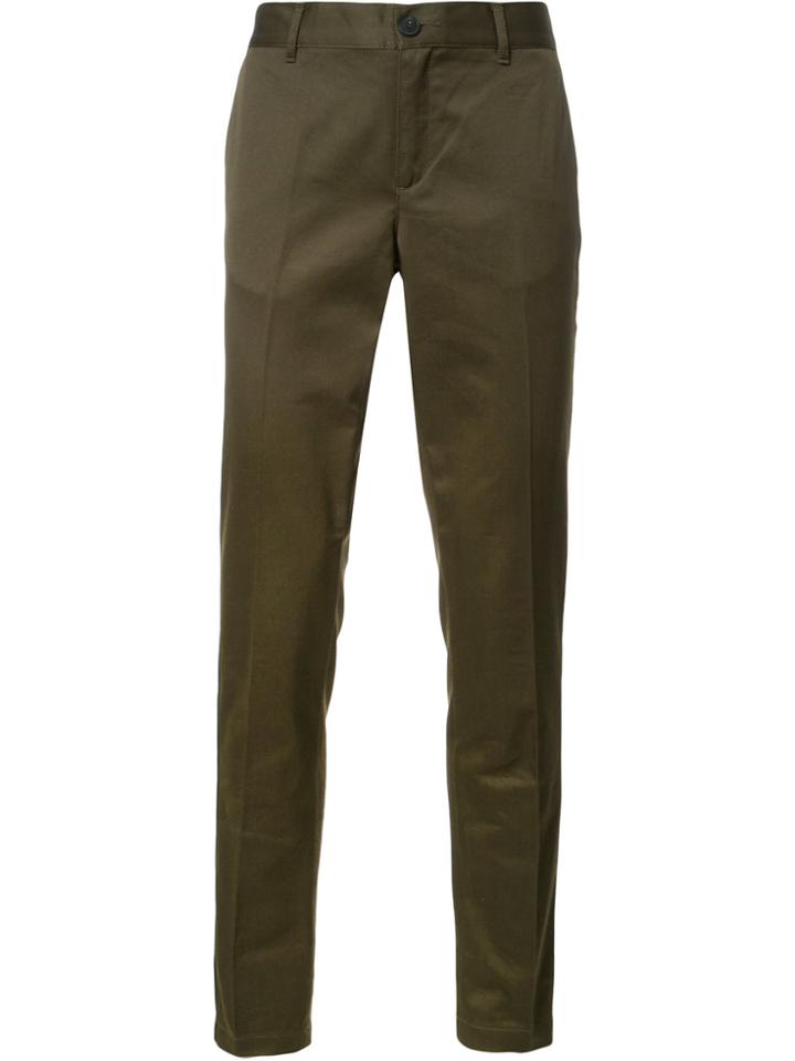 Givenchy Star And Stripe Trimmed Trousers - Green