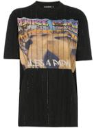 Filles A Papa Venice Crystal Oversized Cotton T Shirt - Black