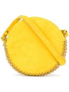 Paco Rabanne Chainmail Trim Shoulder Bag, Women's, Yellow/orange