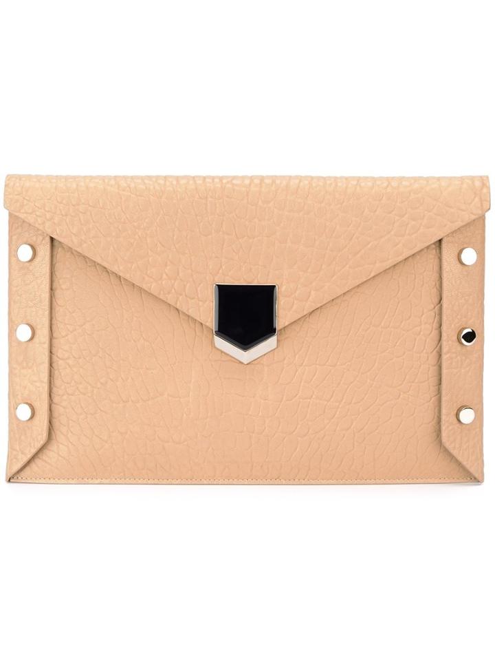 Jimmy Choo 'lockett' Envelope Clutch, Women's, Nude/neutrals